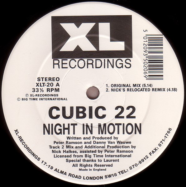 [techno] cubic 22 - Night In Motion + REMIX - 1991 601
